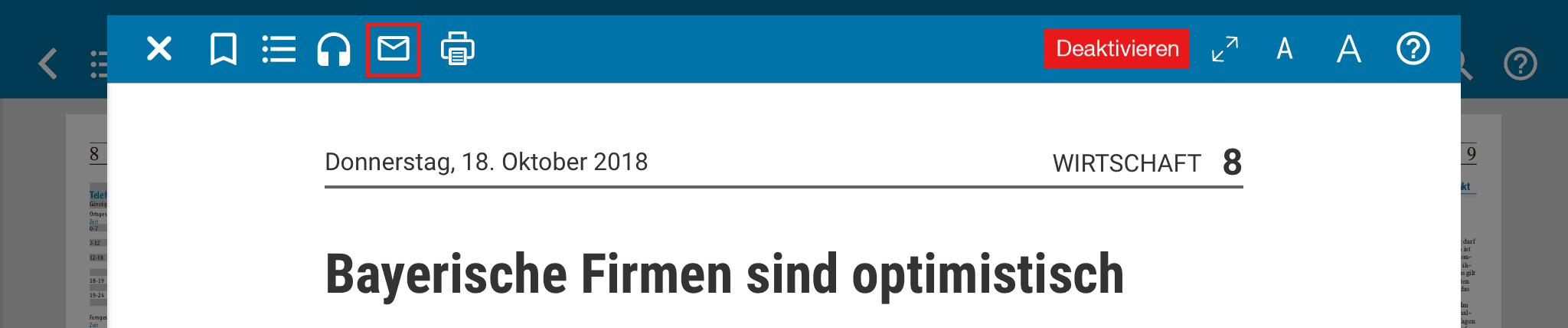 Kann Ein Artikel Aus Kompakt Auch Per E Mail Verschickt Werden