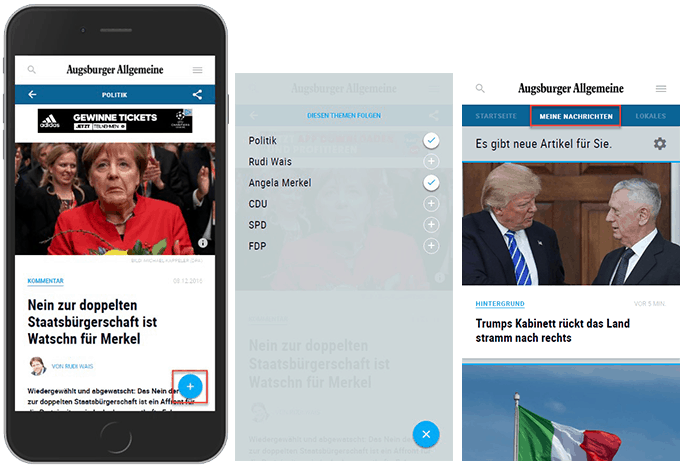Mobile Nachrichten – Themen auswählen Mobile Nachrichten