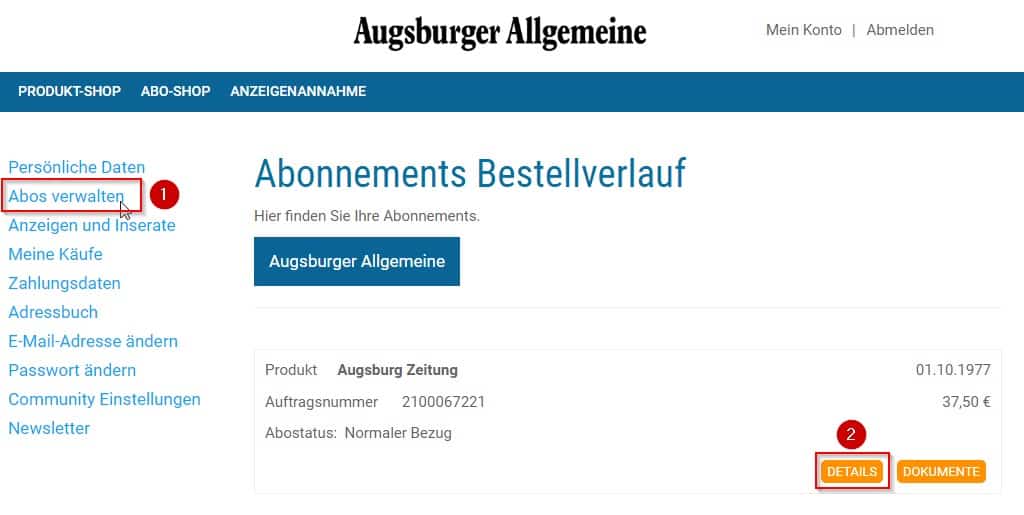 zustellreklamation