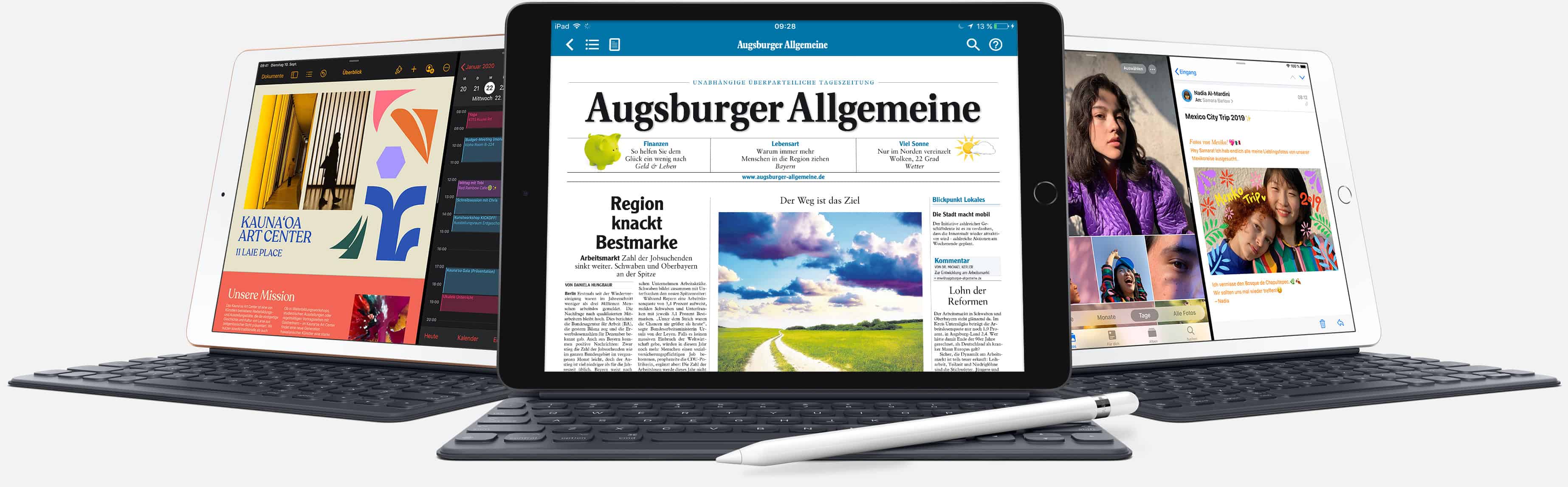 iPad 2019 und e-Paper im Abo: Das Heimat-Bundle der Augsburger Allgemeine Das iPad Air - mobile Power für alles was Sie machen möchten.