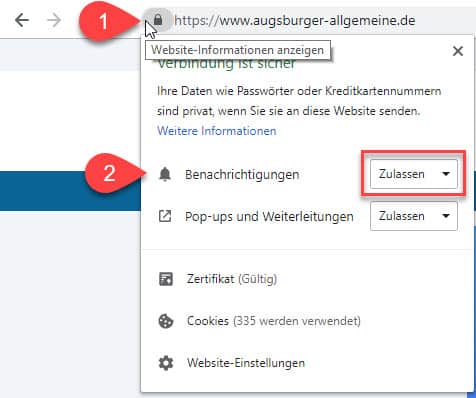 Chrome benachrichtigungen deaktivieren android