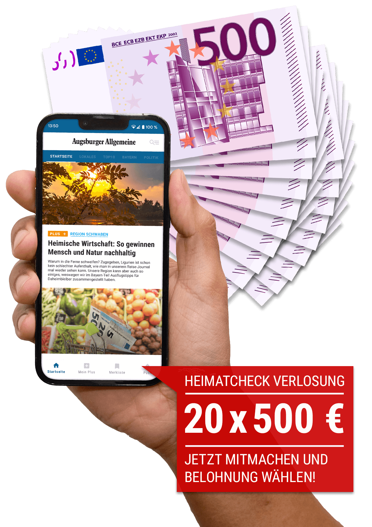 Jetzt mitmachen und eine iPhone 13 oder 500 Euro gewinnen