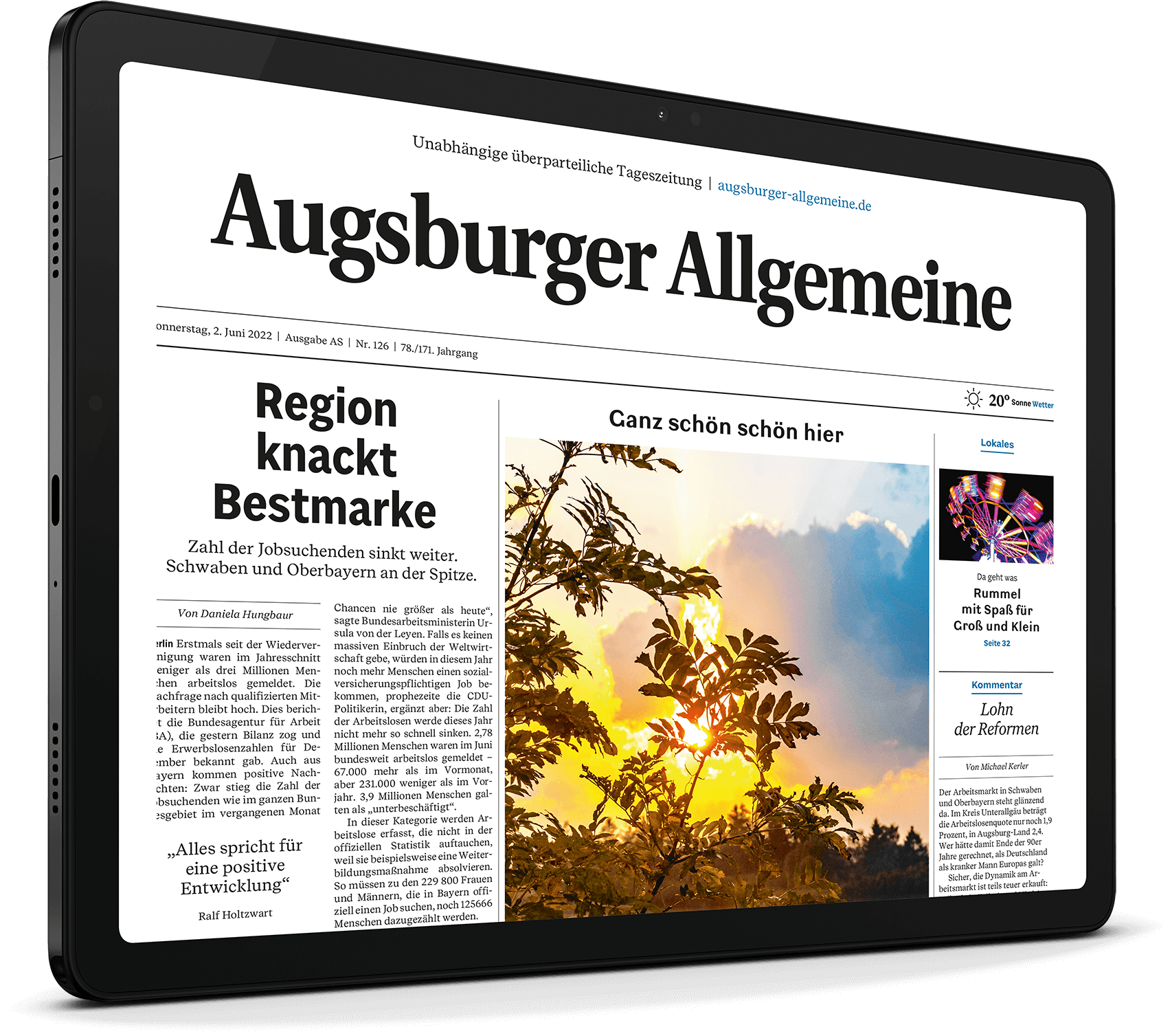 Das Galaxy Tab A9+ im Heimatbundle